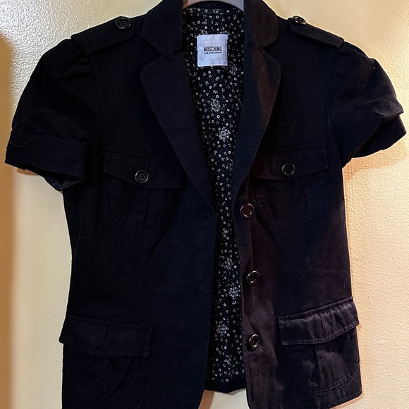 Moschino Jackets & Blazers - Moschino Short Sleeve Blazer | Puff Sleeve Utility Jacket